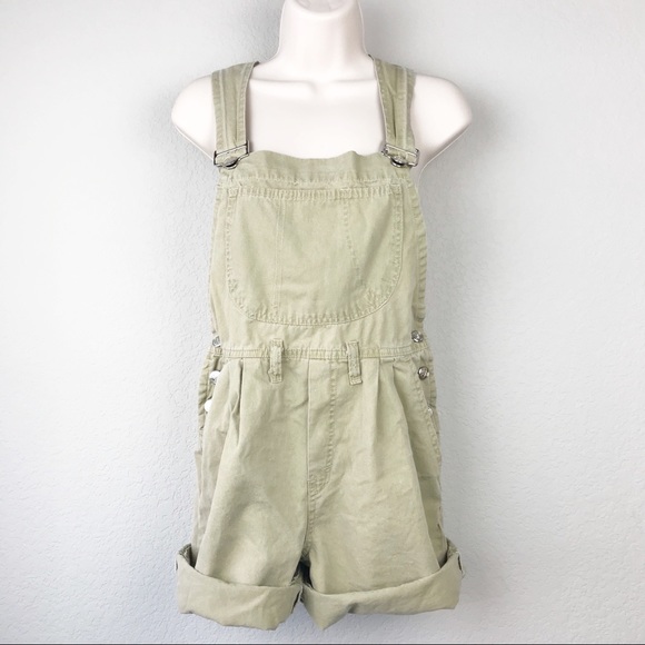 Vintage Denim - VTG 90s Iber 100% Cotton pleated khaki overalls